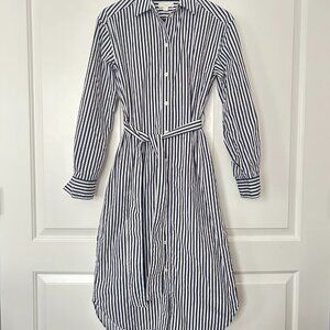 COS striped belted shirtdress